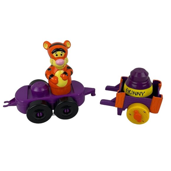 Mega Bloks Disney Tigger Honey Pot Purple Cart Train Winnie the Pooh Parts - Picture 1 of 5